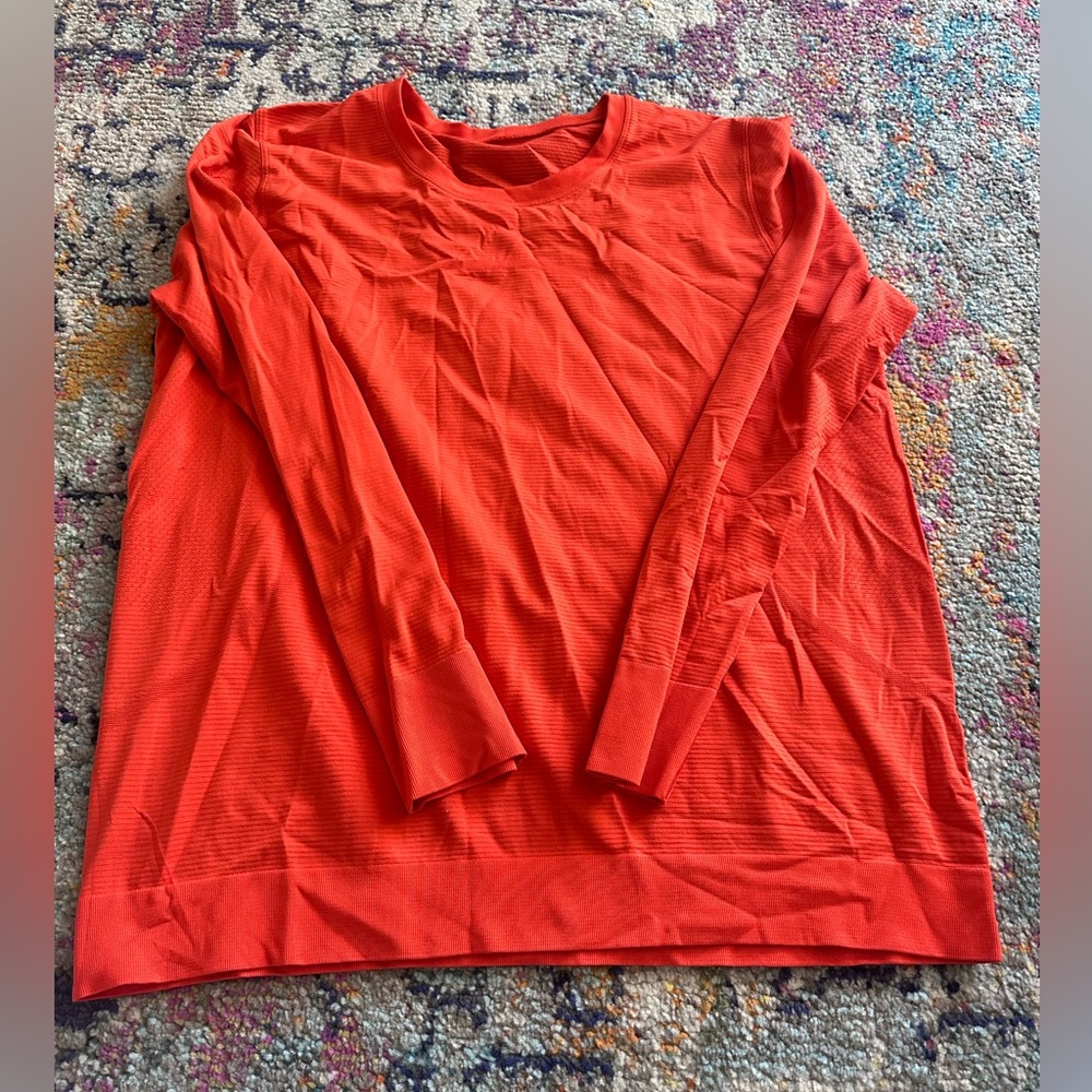 Vibrant Orange Long Sleeve Top